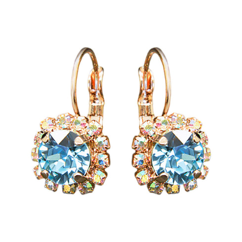 Auskari "Krāšņums II (Aquamarine Blue)" ar Swarovski™ kristāliem