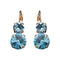 Auskari "Klaris VIII (Aquamarine Blue)" ar Swarovski™ kristāliem