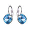 Auskarai "Apžilbinošs Spīdums IV (Aquamarine Blue)" su Swarovski™ kristalais