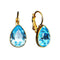 Auskari "Kristāla Lāse (Aquamarine Blue)" ar Swarovski™ kristāliem