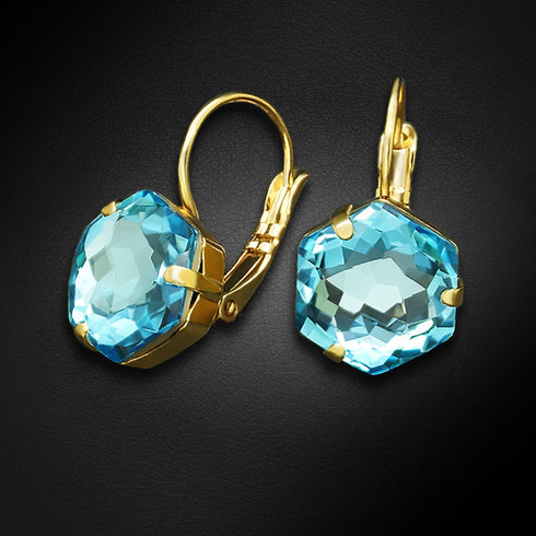 Auskari "Fantāzija (Aquamarine)" ar Swarovski™ kristāliem