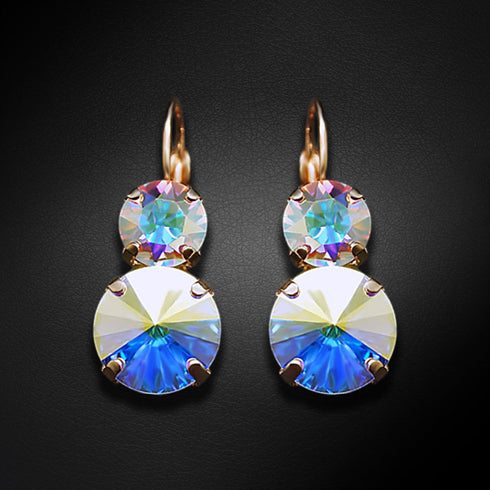 Auskarai "Klaris VIII (Aurore Boreale)" su Swarovski™ kristalais