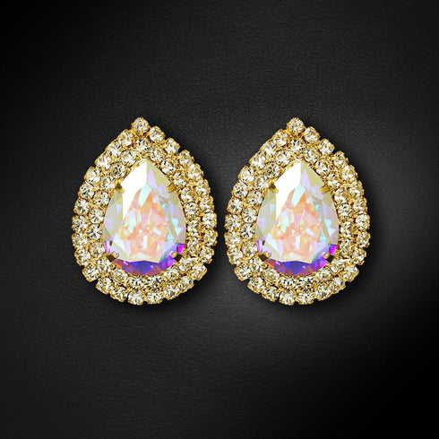Earrings "Jasmine (Aurore Boreale)" with Swarovski™ crystals
