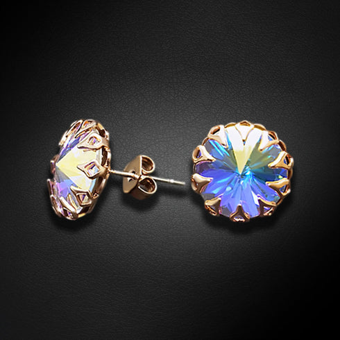 Auskarai "Vintāžš VIII (Aurore Boreale)" su Swarovski™ kristalais