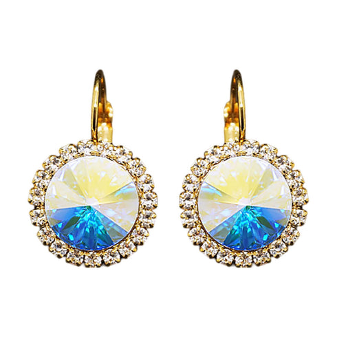 Auskari "Klaris (Aurore Boreale)" ar Swarovski™ kristāliem