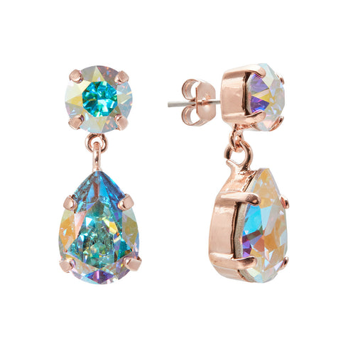 Earrings "Venus IV (Aurora Borealis)" with Preciosa™ crystals