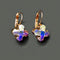 Earrings "Byzantine Cross (Aurore Boreale)" with Swarovski™ crystals