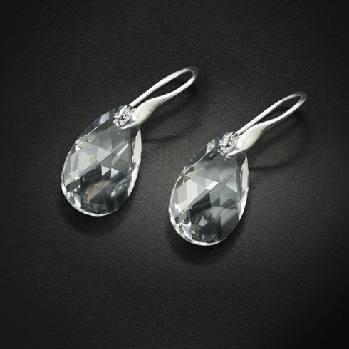 Sudraba auskari "Baroka" ar Swarovski™ kristāliem