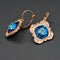Earrings "Nostalgia III (Bermuda Blue)" with Swarovski™ crystals