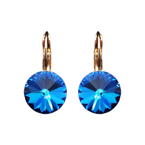 Auskari "Klaris II (Bermuda Blue)" ar Swarovski™ kristāliem
