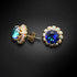 Earrings "Splendor III (Bermuda Blue)" with Swarovski™ crystals