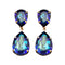 Auskari "Kristāla Lāse III (Bermuda Blue)" ar Swarovski™ kristāliem