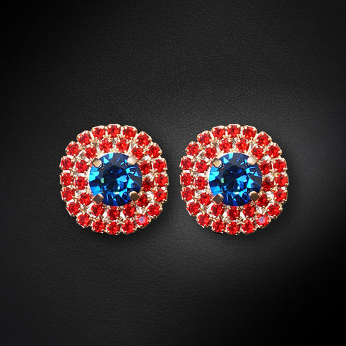 Earrings "Andrea (Bermuda Blue)" with Swarovski™ crystals