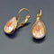 Earrings "Crystal Drop (Cappuccino DeLite)" with Swarovski™ crystals