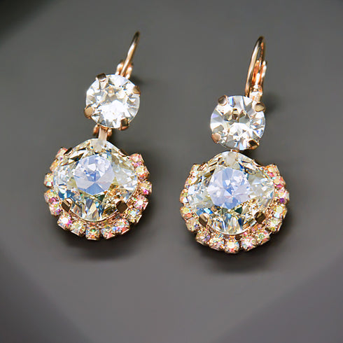 Earrings "Klaris VI (Crystal Moonlight)" with Swarovski™ crystals
