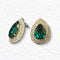 Earrings "Jasmine (Emerald)" with Swarovski™ crystals