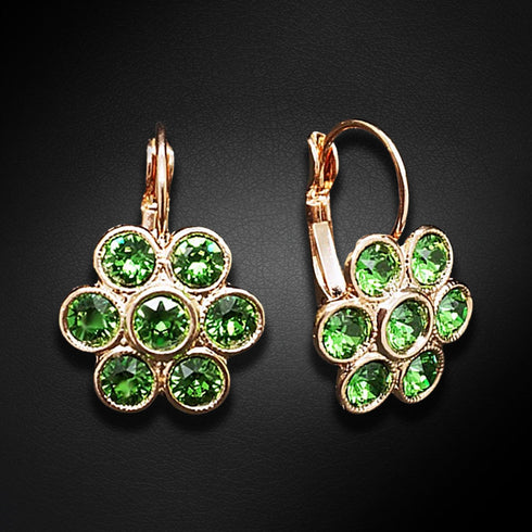 Auskari "Pavasara Elpa" ar Swarovski™ kristāliem