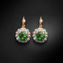 Earrings "Splendor II (Fern Green)" with Swarovski™ crystals