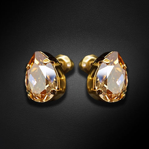 Auskari "Venus II (Golden Shadow)" ar Swarovski™ kristāliem