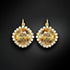 Серьги "Apžilbinošs Mirdzums III (Golden Shadow)" с кристаллами Swarovski™