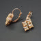 Earrings "Crystal Hurricane (Golden Shadow)" with Swarovski™ crystals