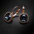 Earrings "Vintage V (Graphite)" with Swarovski™ crystals