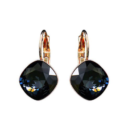 Auskari "Apžilbinošs Mirdzums IV (Graphite)" ar Swarovski™ kristāliem