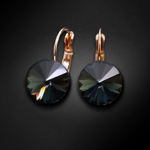 Auskari "Klaris II (Graphite)" ar Swarovski™ kristāliem