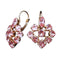 Auskari "Greznība II (Light Rose)" ar Swarovski™ kristāliem