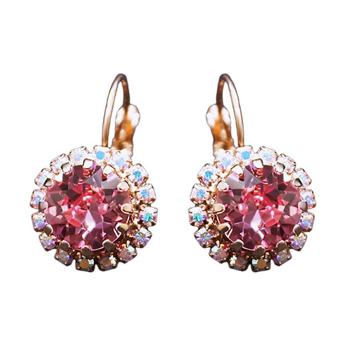 Auskari "Klaris IX (Light Rose)" ar Swarovski™ kristāliem