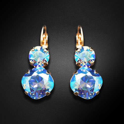 Auskari "Apžilbinošs Mirdzums VI (Light Sapphire Shimmer)" ar Swarovski™ kristāliem