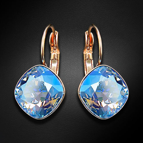 Earrings "Dazzling Sparkle IV (Light Sapphire Shimmer)" with Swarovski™ crystals