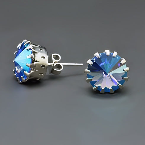 Auskari "Vintāžš VII (Light Sapphire Shimmer)" ar Swarovski™ kristāliem