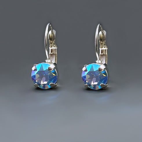 Earrings "Krāšņums (Sapphire Shimmer)" with Swarovski™ crystals