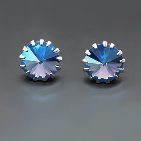 Auskarai "Vintage VII (Light Sapphire Shimmer)" su Swarovski™ kristalais