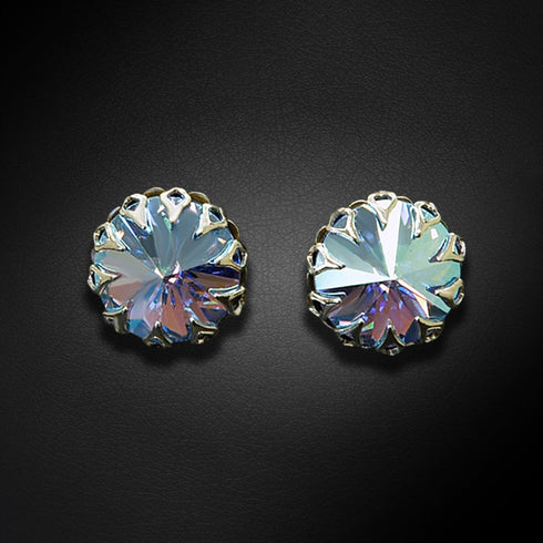 Auskari "Vintāžš (Light Sapphire Shimmer)" ar Swarovski™ kristāliem