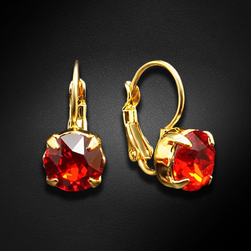 Auskari "Krāšņums (Light Siam)" ar Swarovski™ kristāliem