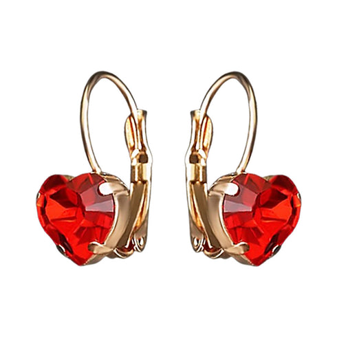 Auskarai "Jaunā Sirds" su Swarovski™ kristalais