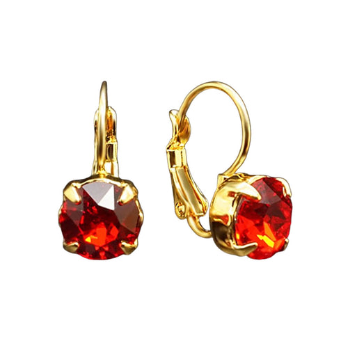 Auskari "Krāšņums (Light Siam)" ar Swarovski™ kristāliem