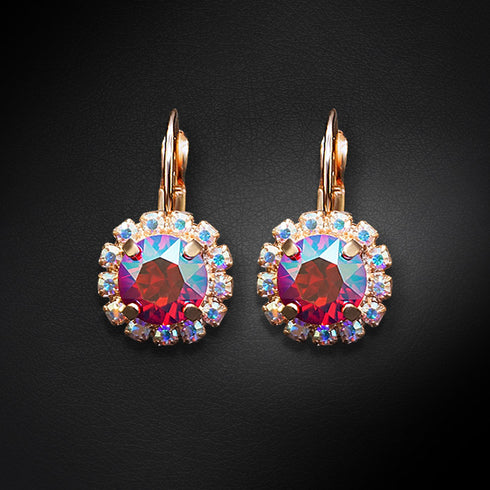 Auskari "Krāšņums II (Light Siam Shimmer)" ar Swarovski™ kristāliem