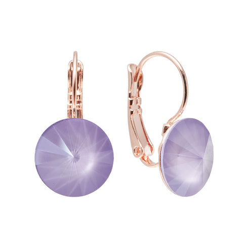 Auskari "Klaris II (Lilac)" ar Swarovski™ kristāliem
