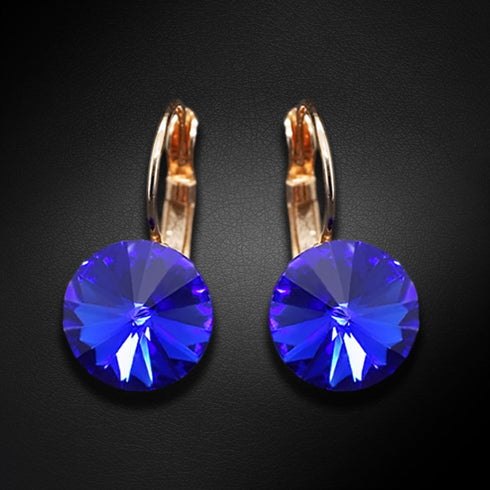 Auskari "Klaris II (Majestic Blue)" ar Swarovski™ kristāliem