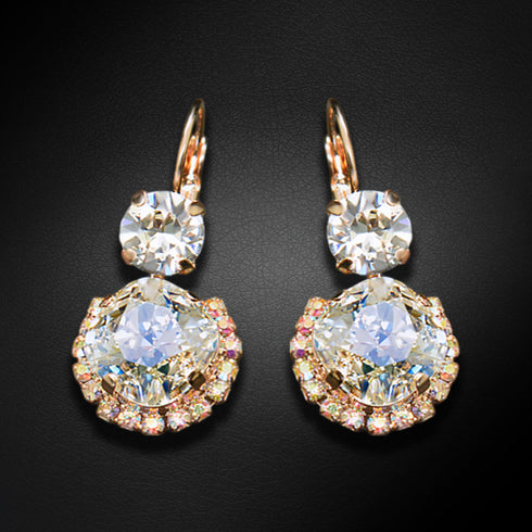 Auskari "Klaris VI (Crystal Moonlight)" с кристаллами Swarovski™