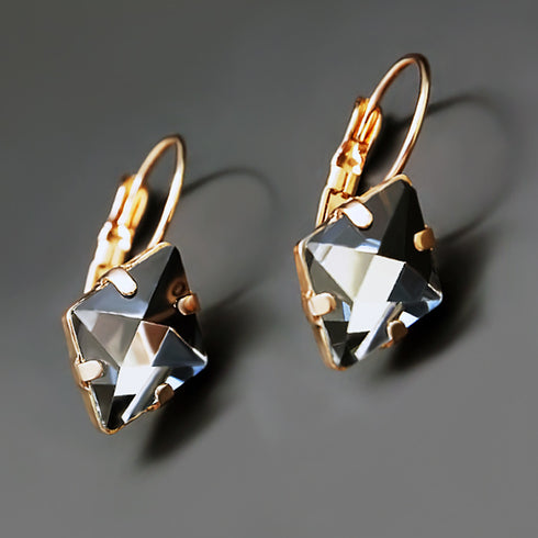 Auskari "Kristāla Rombs III (Moroda)" ar Swarovski™ kristāliem