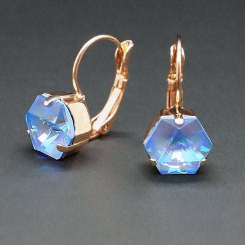 Earrings "Kaleidoscope (Ocean DeLite)" with Swarovski™ crystals