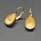 Earrings "Crystal Drop (Ochre DeLite)" with Swarovski™ crystals