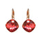 Auskari "Apžilbinošs Mirdzums IV (Padparadscha)" ar Swarovski™ kristāliem
