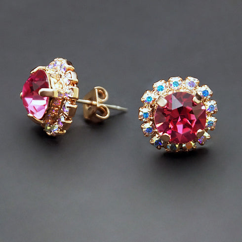 Auskari "Krāšņums III (Rose)" ar Swarovski™ kristāliem