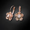 Earrings "Flower Splendor (Rose Gold)" with Swarovski™ crystals