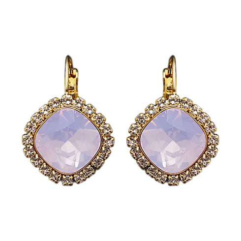 Auskari "Apžilbinošs Mirdzums III (Rose Water Opal)" ar Swarovski™ kristāliem